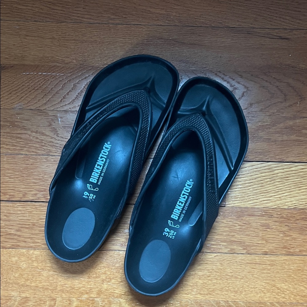 Birkenstock Black Flip Flops